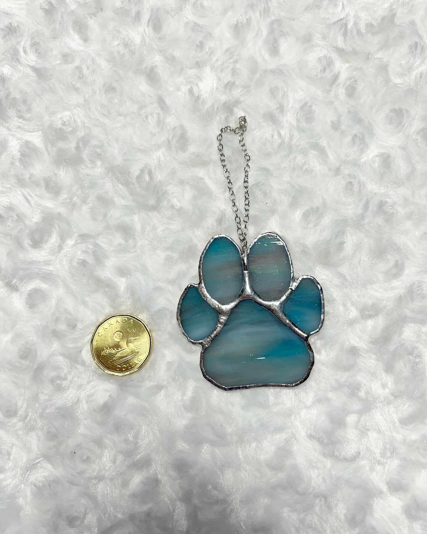 Blue/Purple sm Paw Print