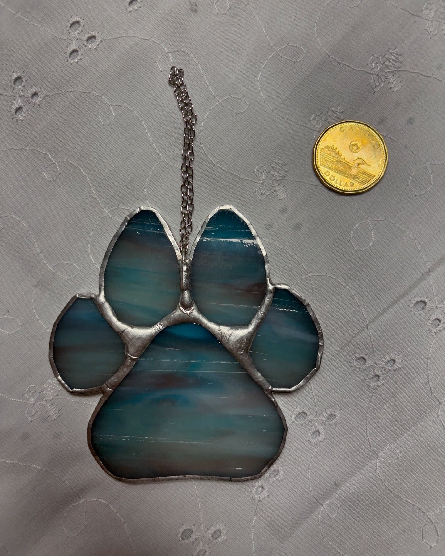 Blue/purple Lg Paw Print
