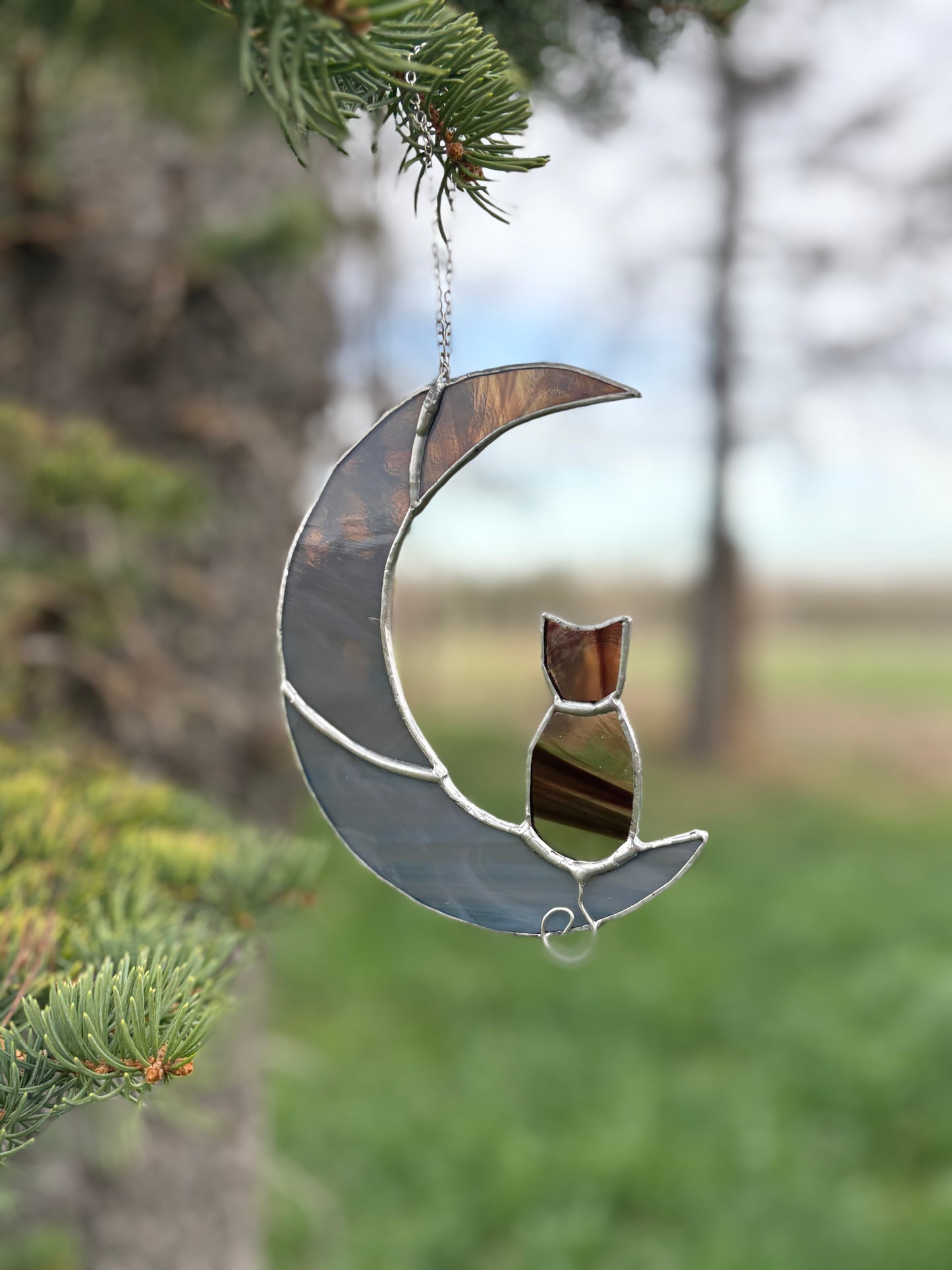 Cat In The Moon - Grey/Brown