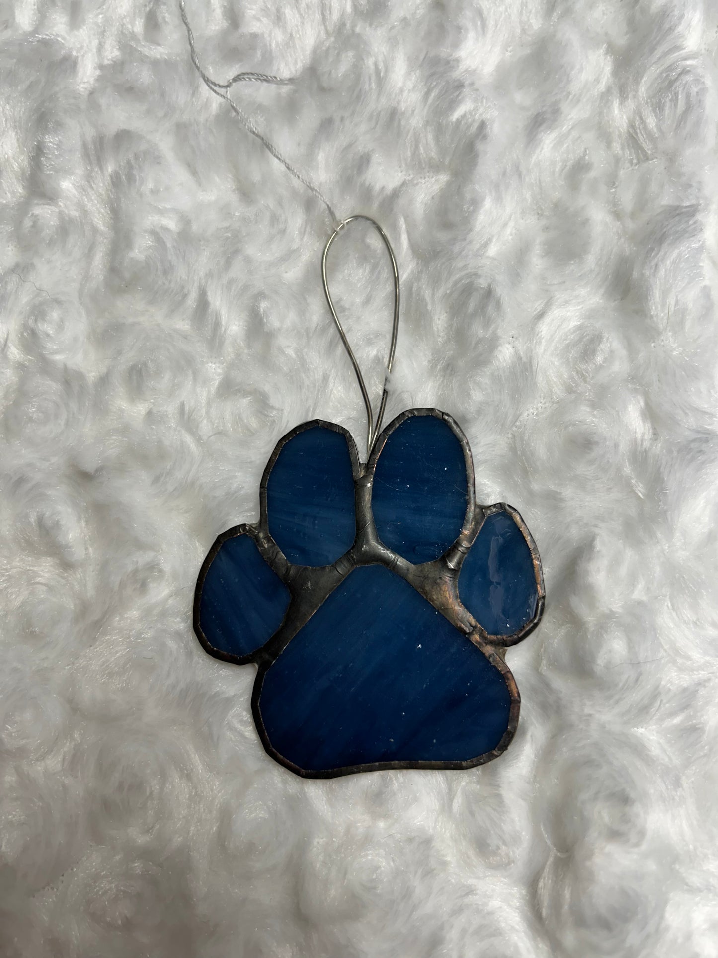 Dark Blue Sm Paw Print