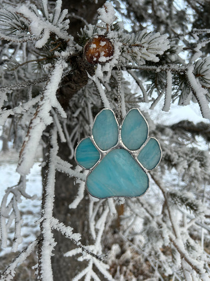 Blue Lg Paw Print