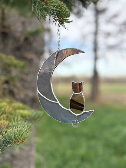 Cat In The Moon - Grey/Brown