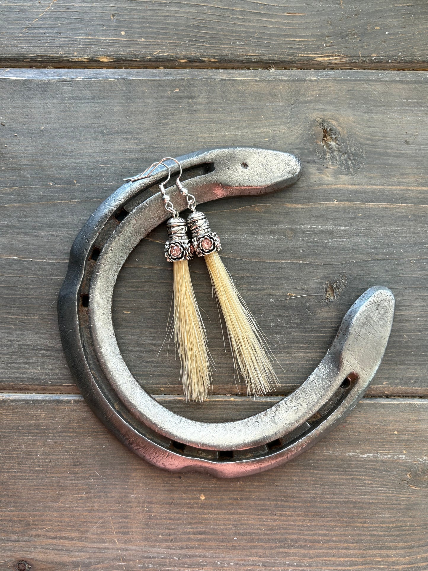 Palomino and Rose Earrings